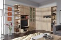 REGAŁ Z BARKIEM I PÓŁKĄ Meblar MEGA System ME7 - Dąb Sonoma PŁYTA LAMINOWANA DO POKOJU DO SALONU REGAŁ Z BARKIEM I PÓŁKĄ Meblar MEGA System ME7 - Dąb Sonoma PŁYTA LAMINOWANA DO POKOJU DO SALONU