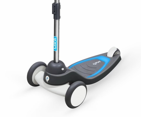 Qplay Qplay Hulajnoga Mika Blue - niebieska - święcocy szeroki podest, regulowana rączka, 3 koła, składana, hamulec nożny Qplay Qplay Hulajnoga Mika Blue - niebieska - święcocy szeroki podest, regulowana rączka, 3 koła, składana, hamulec nożny