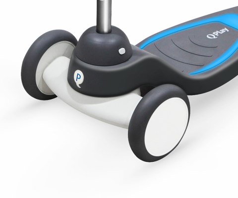 Qplay Qplay Hulajnoga Mika Blue - niebieska - święcocy szeroki podest, regulowana rączka, 3 koła, składana, hamulec nożny Qplay Qplay Hulajnoga Mika Blue - niebieska - święcocy szeroki podest, regulowana rączka, 3 koła, składana, hamulec nożny