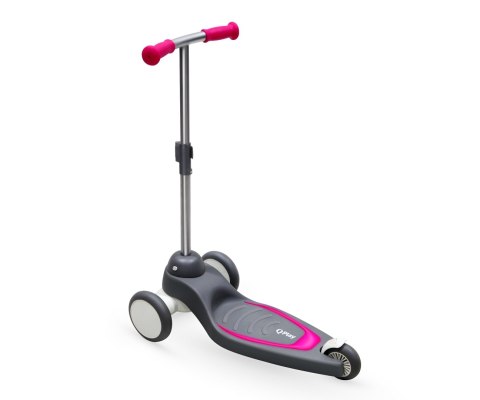Qplay Qplay Hulajnoga Mika Pink - różowa - święcocy szeroki podest, regulowana rączka, 3 koła, składana, hamulec nożny Qplay Qplay Hulajnoga Mika Pink - różowa - święcocy szeroki podest, regulowana rączka, 3 koła, składana, hamulec nożny