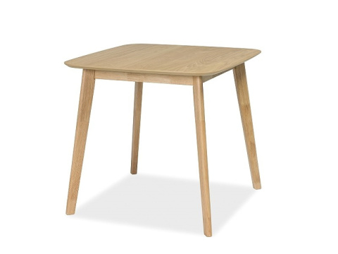 SIGNAL STÓŁ KWADRATOWY MOSSO III MDF + OKLEINA NATURALNA DĄB 80x80 STELAŻ DREWNO DO LOKALU KUCHNI JADALNI SIGNAL STÓŁ KWADRATOWY MOSSO III MDF + OKLEINA NATURALNA DĄB 80x80 STELAŻ DREWNO DO LOKALU KUCHNI JADALNI