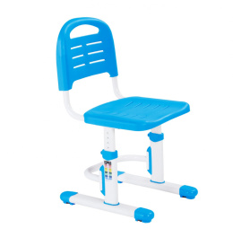 SST3L Blue - Regulowane krzesełko dziecięce FunDesk - niebieskie krzesło do biurka dla dziecka 3-14 lat - regulowana wysokość