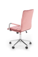 Halmar GONZO 4 fotel obrotowy młodzieżowy różowy velvet TILT