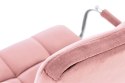Halmar GONZO 4 fotel obrotowy młodzieżowy różowy velvet TILT