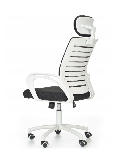 FOTEL OBROTOWY PRACOWNICZY SOCKET Halmar TILT biało-czarny TKANINA MEMBRANOWA SIATKA FOTEL OBROTOWY PRACOWNICZY SOCKET Halmar TILT biało-czarny TKANINA MEMBRANOWA SIATKA