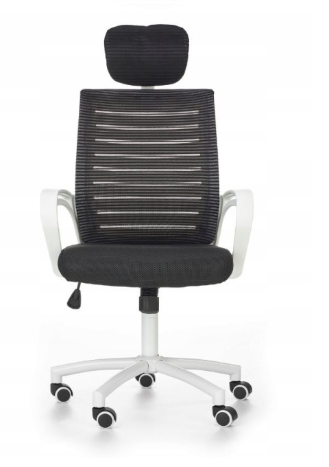 FOTEL OBROTOWY PRACOWNICZY SOCKET Halmar TILT biało-czarny TKANINA MEMBRANOWA SIATKA FOTEL OBROTOWY PRACOWNICZY SOCKET Halmar TILT biało-czarny TKANINA MEMBRANOWA SIATKA