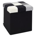 Intesi Pufa Intesi Vels Patchwork czarna/ szara Intesi Pufa Intesi Vels Patchwork czarna/ szara
