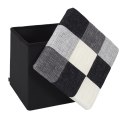 Intesi Pufa Intesi Vels Patchwork czarna/ szara Intesi Pufa Intesi Vels Patchwork czarna/ szara