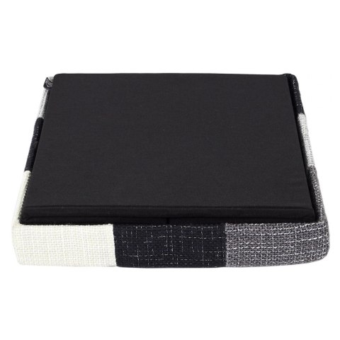 Intesi Pufa Intesi Vels Patchwork czarna/ szara Intesi Pufa Intesi Vels Patchwork czarna/ szara
