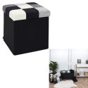 Intesi Pufa Intesi Vels Patchwork czarna/ szara Intesi Pufa Intesi Vels Patchwork czarna/ szara