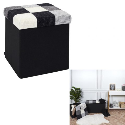 Intesi Pufa Intesi Vels Patchwork czarna/ szara Intesi Pufa Intesi Vels Patchwork czarna/ szara