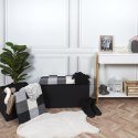Intesi Pufa Intesi Vels Patchwork czarna/ szara Intesi Pufa Intesi Vels Patchwork czarna/ szara