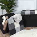 Intesi Pufa Intesi Vels Patchwork czarna/ szara Intesi Pufa Intesi Vels Patchwork czarna/ szara