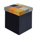 Intesi Pufa Intesi Vels Patchwork czarna/kolory Intesi Pufa Intesi Vels Patchwork czarna/kolory