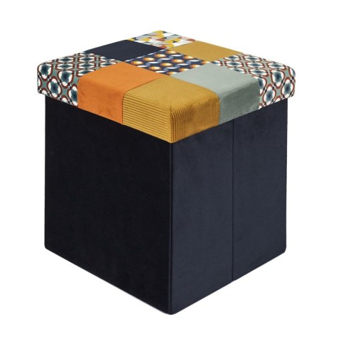 Intesi Pufa Intesi Vels Patchwork czarna/kolory Intesi Pufa Intesi Vels Patchwork czarna/kolory