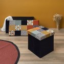 Intesi Pufa Intesi Vels Patchwork czarna/kolory Intesi Pufa Intesi Vels Patchwork czarna/kolory