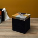 Intesi Pufa Intesi Vels Patchwork czarna/kolory Intesi Pufa Intesi Vels Patchwork czarna/kolory