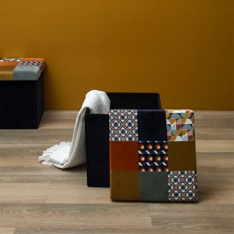 Intesi Pufa Intesi Vels Patchwork czarna/kolory Intesi Pufa Intesi Vels Patchwork czarna/kolory
