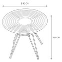Intesi Stół Surabaya okrągły 90cm Intesi Stół Surabaya okrągły 90cm