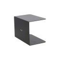 Intesi Zestaw 4 półek Liber czarne - półki metalowe czarne ścienne - możliwość wieszania w dowolnej kompozycji - styl loftowy