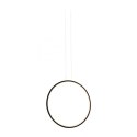 King Home Lampa wisząca sufitowa LED CIRCULO 100 kształt okręgu czarna metal aluminium King Home Lampa wisząca sufitowa LED CIRCULO 100 kształt okręgu czarna metal aluminium
