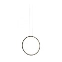 King Home Lampa wisząca sufitowa LED CIRCULO 80 czarna metal aluminium King Home Lampa wisząca sufitowa LED CIRCULO 80 czarna metal aluminium