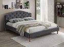 SIGNAL ŁÓŻKO DWUOSOBOWE CHLOE VELVET 160X200 SZARY/DĄB TAP. BLUVEL 14 ZAGŁÓWEK STELAŻ SIGNAL ŁÓŻKO DWUOSOBOWE CHLOE VELVET 160X200 SZARY/DĄB TAP. BLUVEL 14 ZAGŁÓWEK STELAŻ