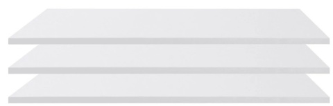 PÓŁKI DO SZAFY DUCA DCP1 (3szt.) - Biały Lux Meblar PŁYTA LAMINOWANA