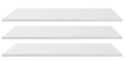 PÓŁKI DO SZAFY DUCA DCP3 (3szt.) - Biały Lux Meblar PŁYTA LAMINOWANA DEDYKOWANE DO SZAFY DC3