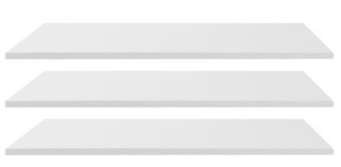 PÓŁKI DO SZAFY DUCA DCP3 (3szt.) - Biały Lux Meblar PŁYTA LAMINOWANA DEDYKOWANE DO SZAFY DC3