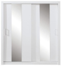 SZAFA DWUDRZWIOWA Z LUSTREM DUCA DC2 200 - Biały Lux Meblar DRZWI PRZESUWNE PŁYTA LAMINOWANA SZAFA DWUDRZWIOWA Z LUSTREM DUCA DC2 200 - Biały Lux Meblar DRZWI PRZESUWNE PŁYTA LAMINOWANA