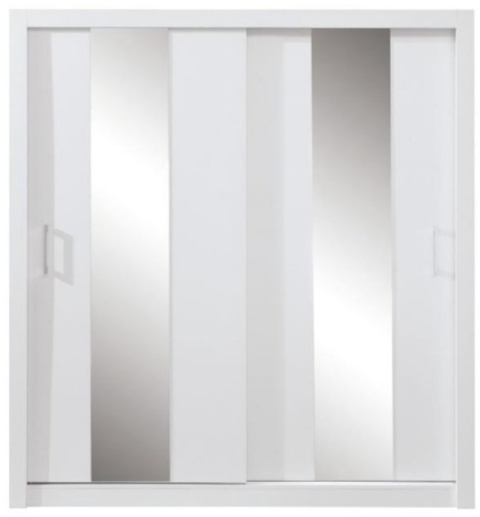 SZAFA DWUDRZWIOWA Z LUSTREM DUCA DC2 200 - Biały Lux Meblar DRZWI PRZESUWNE PŁYTA LAMINOWANA SZAFA DWUDRZWIOWA Z LUSTREM DUCA DC2 200 - Biały Lux Meblar DRZWI PRZESUWNE PŁYTA LAMINOWANA