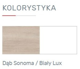 SZAFA Z SZUFLADAMI ISKO IS1 bez lustra - Dąb Sonoma / Biały Lux Meblar DRZWI SKŁADAJĄ SIĘ W HARMONIJKĘ PŁYTA LAMINOWANA SZAFA Z SZUFLADAMI ISKO IS1 bez lustra - Dąb Sonoma / Biały Lux Meblar DRZWI SKŁADAJĄ SIĘ W HARMONIJKĘ PŁYTA LAMINOWANA