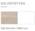 SZAFA Z LUSTREM I SZUFLADAMI ISKO ISL1 - Dąb Sonoma / Biały Lux Meblar DRZWI W HARMONIJKĘ PŁYTA LAMINOWANA SZAFA Z LUSTREM I SZUFLADAMI ISKO ISL1 - Dąb Sonoma / Biały Lux Meblar DRZWI W HARMONIJKĘ PŁYTA LAMINOWANA