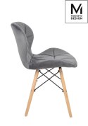 Modesto Design MODESTO krzesło KLIPP VELVET ciemny szary Modesto Design MODESTO krzesło KLIPP VELVET ciemny szary