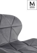Modesto Design MODESTO krzesło KLIPP VELVET ciemny szary Modesto Design MODESTO krzesło KLIPP VELVET ciemny szary