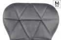 Modesto Design MODESTO krzesło KLIPP VELVET ciemny szary Modesto Design MODESTO krzesło KLIPP VELVET ciemny szary