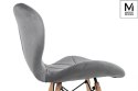 Modesto Design MODESTO krzesło KLIPP VELVET ciemny szary Modesto Design MODESTO krzesło KLIPP VELVET ciemny szary