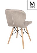 Modesto Design MODESTO krzesło KLIPP VELVET khaki Modesto Design MODESTO krzesło KLIPP VELVET khaki