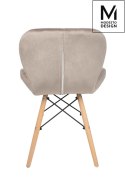 Modesto Design MODESTO krzesło KLIPP VELVET khaki Modesto Design MODESTO krzesło KLIPP VELVET khaki