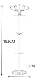 SIGNAL WIESZAK CR18 BIAŁY DREWNO METAL WYS183 PODSTAWA MARMUR