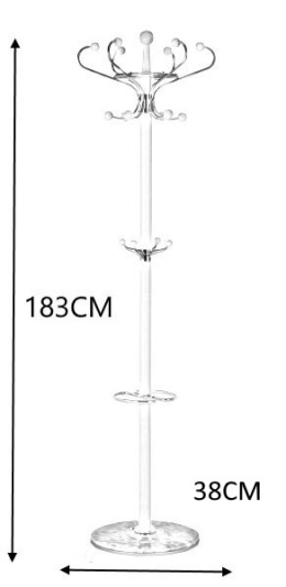 SIGNAL WIESZAK CR18 BIAŁY DREWNO METAL WYS183 PODSTAWA MARMUR