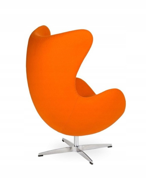 King Home Fotel EGG CLASSIC obrotowy z funkcją bujania, marchewkowy.38 - wełna kaszmirowa, podstawa aluminiowa King Home Fotel EGG CLASSIC obrotowy z funkcją bujania, marchewkowy.38 - wełna kaszmirowa, podstawa aluminiowa