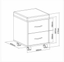 Fun Desk szafka kontener podnóżek SS15W Blue dla dziecka Biały / Niebiecki Fun Desk szafka kontener podnóżek SS15W Blue dla dziecka Biały / Niebiecki