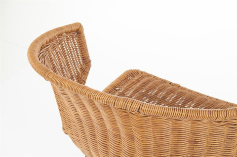 Halmar K407 krzesło naturalny / czarny materiał: rattan syntetyczny / stal malowana Halmar K407 krzesło naturalny / czarny materiał: rattan syntetyczny / stal malowana