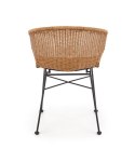 Halmar K407 krzesło naturalny / czarny materiał: rattan syntetyczny / stal malowana Halmar K407 krzesło naturalny / czarny materiał: rattan syntetyczny / stal malowana