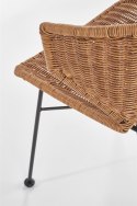 Halmar K407 krzesło naturalny / czarny materiał: rattan syntetyczny / stal malowana Halmar K407 krzesło naturalny / czarny materiał: rattan syntetyczny / stal malowana