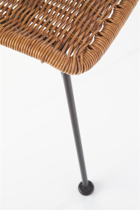 Halmar K407 krzesło naturalny / czarny materiał: rattan syntetyczny / stal malowana Halmar K407 krzesło naturalny / czarny materiał: rattan syntetyczny / stal malowana
