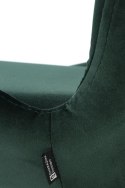 Halmar K454 krzesło ciemny zielony tkanina velvet / stal czarny Halmar K454 krzesło ciemny zielony tkanina velvet / stal czarny