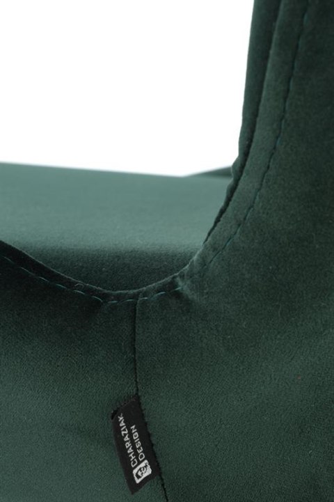 Halmar K454 krzesło ciemny zielony tkanina velvet / stal czarny Halmar K454 krzesło ciemny zielony tkanina velvet / stal czarny